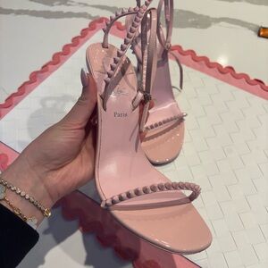 Christian Louboutin Pink Strappy Sandals